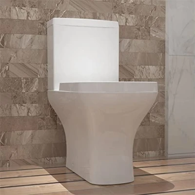 Image of Huibathroom Square Toilet Close Coupled Soft Seat Cistern Modern Bathroom WC Pan