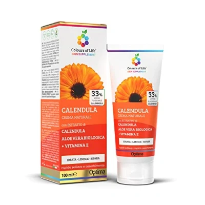 Image of Colours of Life Calendula Cream 33%. Natural Care That Is Suitable As An After Sun Product