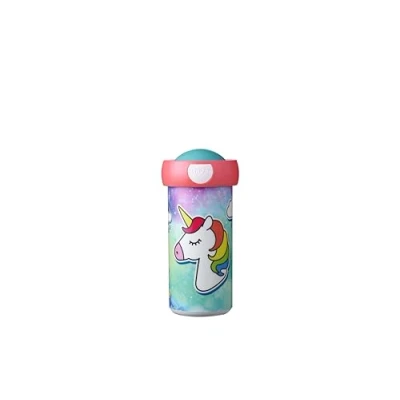 Image of Mepal School Beaker Campus Drink Cup Leak Proof For Children Reusable BPA Free &amp; Dishwasher Safe 300 ml Unicorn