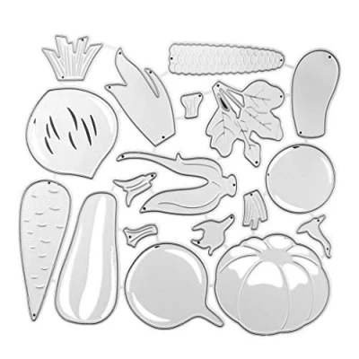 Image of Mllepjdh Vegetables Metal Cutting Dies Stencil Scrapbooking Album Stamp Paper Card Embossing Decor Craft Die Cuts For Making On