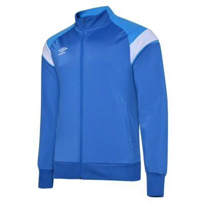 Image of Umbro Childrens Unisex Childrens/Kids Knitted Jacket (Royal Blue/Ibiza Blue/Brilliant White) Multicolour Size 7 8Y