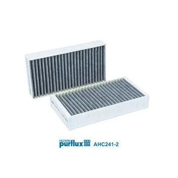 Image of FAH5105 Pollen Filter PURFLUX AHC241 2 Activated Carbon 254mm 134mm 40mm MERCEDES BENZ: ML Class, R GL