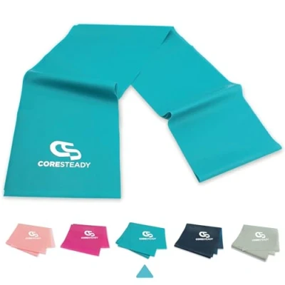 Image of Coresteady Resistance Band For Men &amp; Women Exercise to Build Strength, Flexibility, Muscle Tone Fitness, Stretching, Pilates, Physio Yoga With Guide