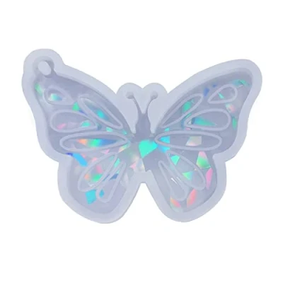 Image of Ralondbey Epoxy Resin Mold Holographic Mould Pendant Jewellery Molds Keychain for DIY Crafts Silicone Moulds Casting