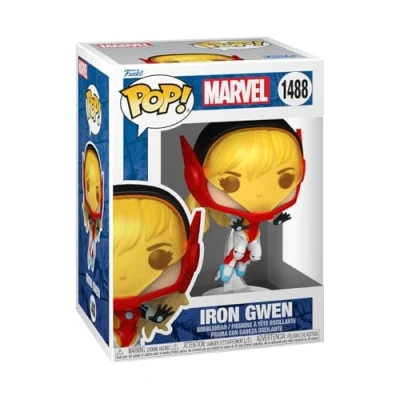 Image of Funko POP! Marvel: SGGV Iron Gwen Marvel Comics Collectable Vinyl Figure Gift Idea Official Merchandise Toys for Kids &amp; Adults Comic Books Fans Model Collectors and Display
