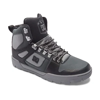 Image of DC Shoes Pure Hi Water Resistant High Top Leather Boots for Men
