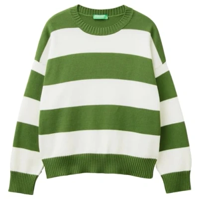 Image of United Colors of Benetton Women&#039;s Jersey G/C M/L 1494e105j Sweater, Multicolour 910, XL