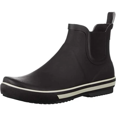 Image of Rocket Dog Women&#039;s Rainbow Rubber Rain Boot, Black, 4 UK