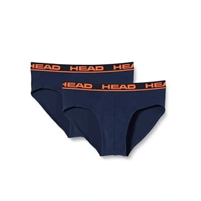 Image of HEAD Men&#039;s BRIEF, Blue/Orange, L (pack of 2)
