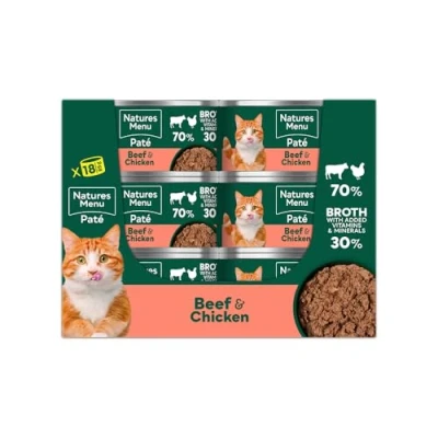 Image of Natures Menu Especially for Cats Beef &amp; Chicken Cans 18x85 gram