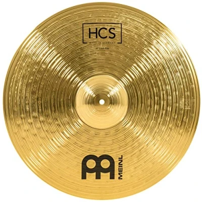 Image of Meinl Cymbals HCS Crash Ride Cymbal 20 inch (Video) for Drum Set (50,80cm) Traditional Finish Brass, Made in Germany (HCS20CR)