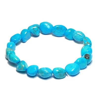 Image of CrystalAge Turquoise Howlite Bracelet &#039;Protection&#039;