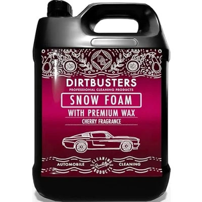 Image of Dirtbusters Snow Foam Car Shampoo And Wax, Powerful Thick Pre Wash Cleaner, Suitable For Cleaning Vehicle Exteriors, Cherry (5L)