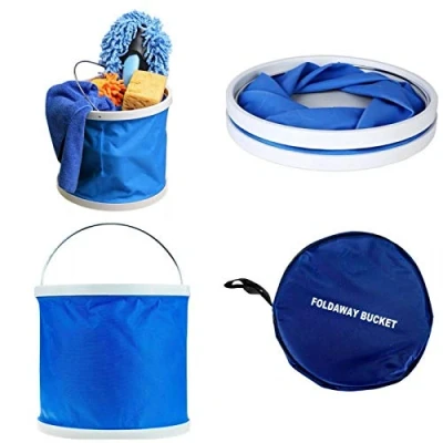Image of Mantraraj Multi Purpose Foldaway Folding Bucket Collapsible Storage Travel Car Camping Fishing Garden Home Sports