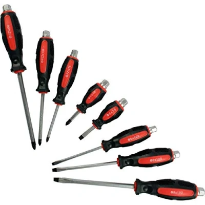 Image of 8PC GO Through Screwdriver Tool Set Thru DIY 38 150MM Impact Cap Hammer Magnetic