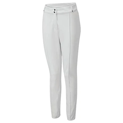 Image of Dare 2b Womens Sleek Ski Pants Waterproof Rain Repellent Stretchy Softshell Windproof, Snow Trousers for Outdoors White