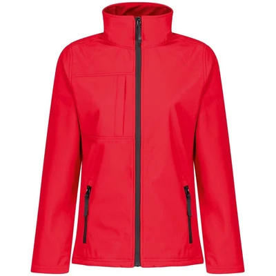 Image of Regatta Professional Womens Ladies Octagon II 3 Layer Softshell Jacket Red Size 20 UK