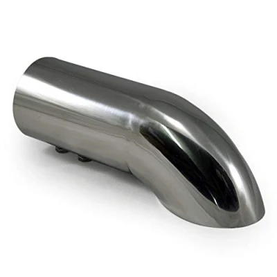 Image of Exhaust Tip Trim Car End Pipe Tail Sport Muffler Stainless Steel Chrome Universal