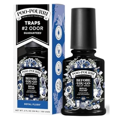 Image of Poo Pourri The &quot;Before You Go&quot; Toilet Fragrance 59 ml Only 100% Natural Spray Made from Essential Oils Royal Flush