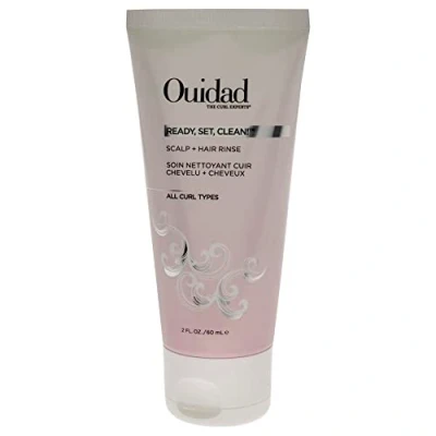 Image of Ouidad Ready Set Clean Scalp and Hair Rinse, Pre Shampoo Rinse to Cleanse Promote Health Whilst Enhancing Natural Curl Pattern, Infused with Biotin Extracts 60ml