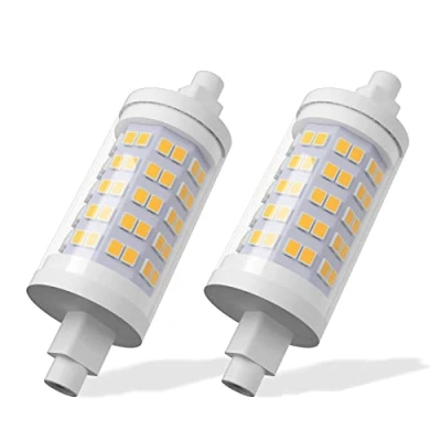 Image of R7S LED 78mm, 10W Bulb 1000LM AC 220 240V Non dimmable No Flickering, Equivalent for 100W J78 Halogen Lamps (Color : Warm White 3000K, Size 78mm 2pcs)