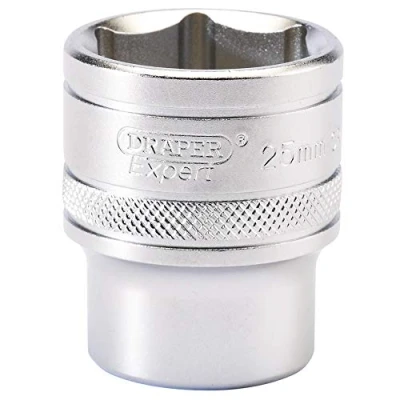 Image of Draper 6 Point Metric Socket, 1/2&quot; Sq. Dr., 25mm