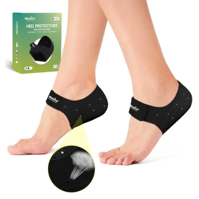 Image of Plantar Fasciitis Heel Protector for Shoes Welnove Cups Women Men Heels Spur Pain Relief, Inserts Pads Achilles Tendonitis Dry Cracked, Support Cushion (Large UK 8 13)