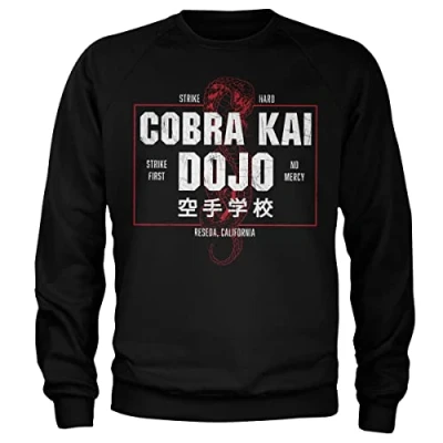 Image of Cobra Kai Officially Licensed Dojo Sweatshirt (Black), Medium