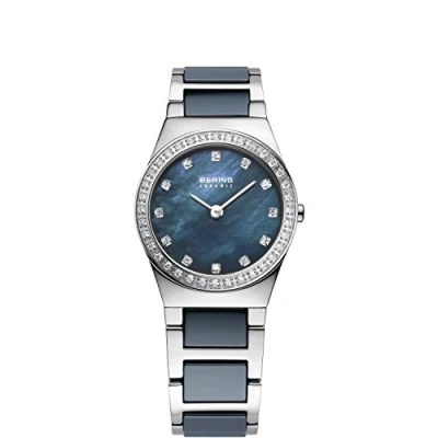 Image of BERING Women Analog Quartz ceramic collection Watch with stainless steel/Ceramic Strap and Sapphire Crystal 32426 707