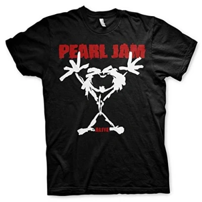 Image of Pearl Jam &#039;Stickman&#039; T Shirt (Medium) Black