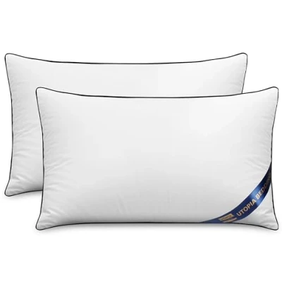 Image of Utopia Bedding Cushion Inner Pads (Pack of 2), 30x50 cm (12 x 20 inches) Stuffer Inserts, Hollowfibre Piping Pillows (White)