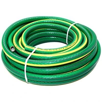 Image of Garden Hose Pipe, 50 m / 164 ft Long, Premium Non Kinking Reinforced 6 Layer Toxic 1/2&quot; Watering Irrigation Hosepipe for Outdoor Lawn Watering, Phthalate Free (Green)