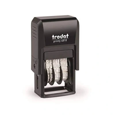 Image of Trodat Printy 4810 Date Stamp Year Month Day Numerals Self Inking 3.8mm Black