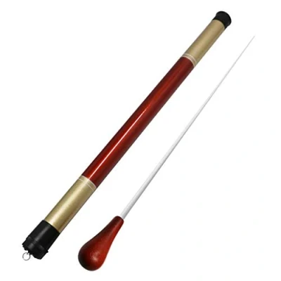Image of MOREYES Music Baton Orchestra Band Conducting with Tube Sleeve (Rosewood Handle)