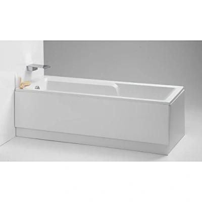 Image of Bathroom White Acrylic 1700mm x 510mm Standard Bath Tub Front Side Panel by Marketst