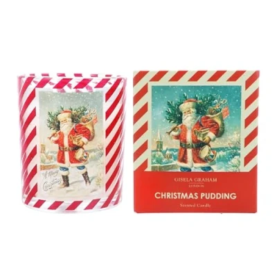 Image of Gisela Graham Nostalgic Santa Christmas Pudding Scented Candle