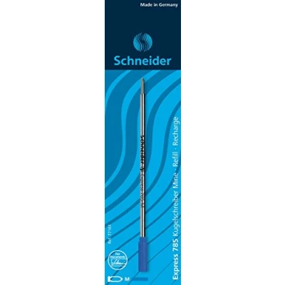 Image of Schneider Express 785 77161 Ballpoint Pen Refill (Indelible, Line Width M) Pack of 1 Blister Card, Blue