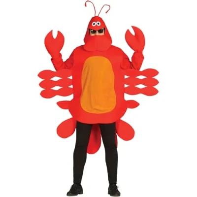 Image of FIESTAS GUIRCA Lobster Fancy Dress Costume Adult Man Size Large 52 54