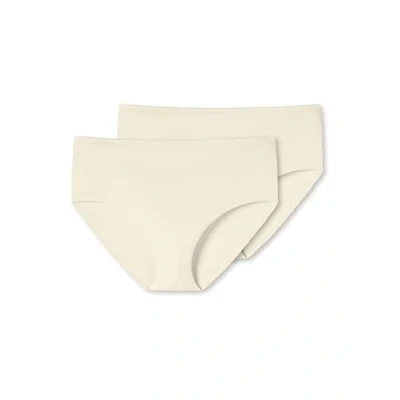 Image of Uncover by Schiesser Women&#039;s 2 Pack Essential Midi Briefs Bamboo Cotton Underwear, Cream Coloured, XXXL (Pack of 2)