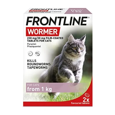 Image of FRONTLINE WORMER Cat Worming Treatment 2 Tablets