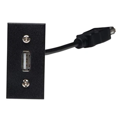 Image of Varilight Z2GUSBAB Black Data Grid USB A Outlet Module