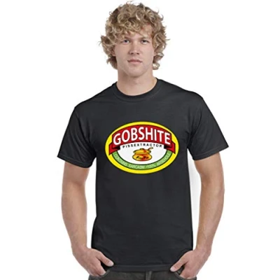 Image of Gobshite Unisex T Shirt Funny Marmite Silly Stupid Tee Black