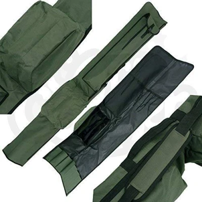 Image of NGT Carp QuickFish 3 Made &amp; Unmade Rod Holdall for 12ft Rods with Pockets
