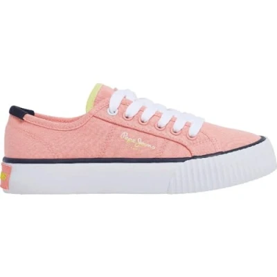 Image of Pepe Jeans Ottis Basic G Sneaker, Orange (Pastel Orange), 7 UK