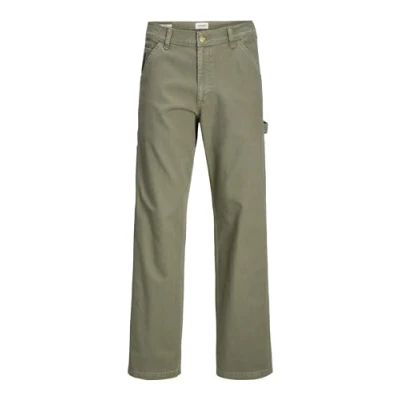 Image of Jack &amp; Jones Jpsteddie Jjcarpenter NOOS Straight leg jeans, Men&#039;s, Size: 29x30, Dusty olive