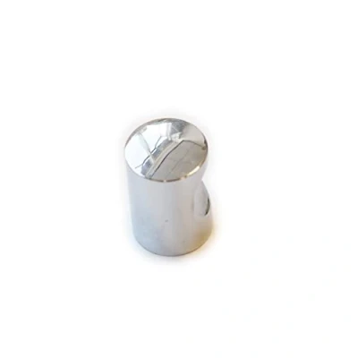 Image of 17mm Diameter Polished Chrome Cylinder Knob for Kitchen Cabinets Bedroom Bathroom Furniture Cupboards