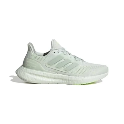 Image of adidas Performance Pureboost 23 Neutral running shoes, Women&#039;s, Size: 7.5, Crystal jade/linen green metallic/green spark Synthetics/textile