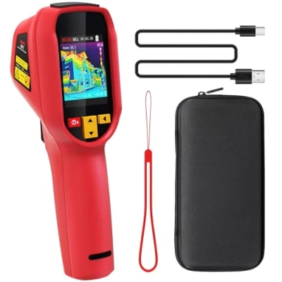 Image of BSIDE HX1 Thermal Imaging Camera High Resolution 240 x Handheld Imager with 25Hz Refresh Rate 15 Colour Palettes 4F to 1022F Range 50FOV for Home Air/Water Leaks Automotive Electrical