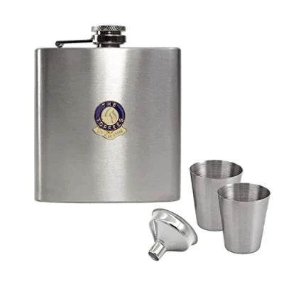 Image of Everton Hip Flask Gift Set