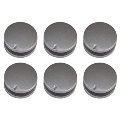 Image of Ufixt Lamona Compatible 12 O&#039;Clock Type Silver Replacement Oven Cooker Hob Control Knob Pack of 6